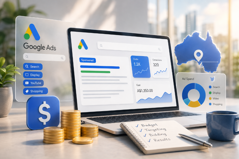 A comparison between Local Services Ads, Google Ads and Google Business Profile for an Australian local business