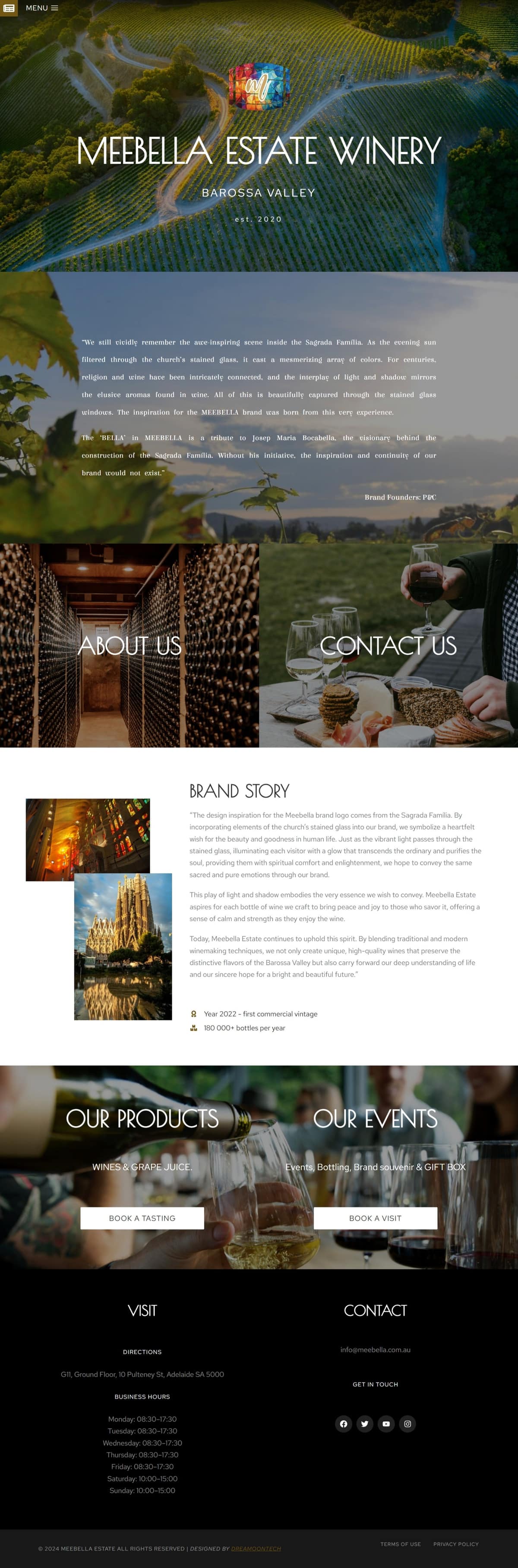 Meebella Estate full page screenshot preview