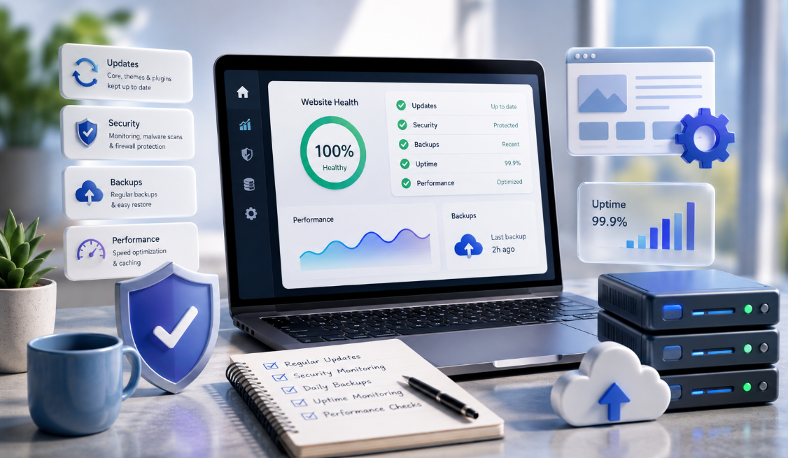 Website maintenance pricing for Australian small businesses — plans, hosting and the costs people forget